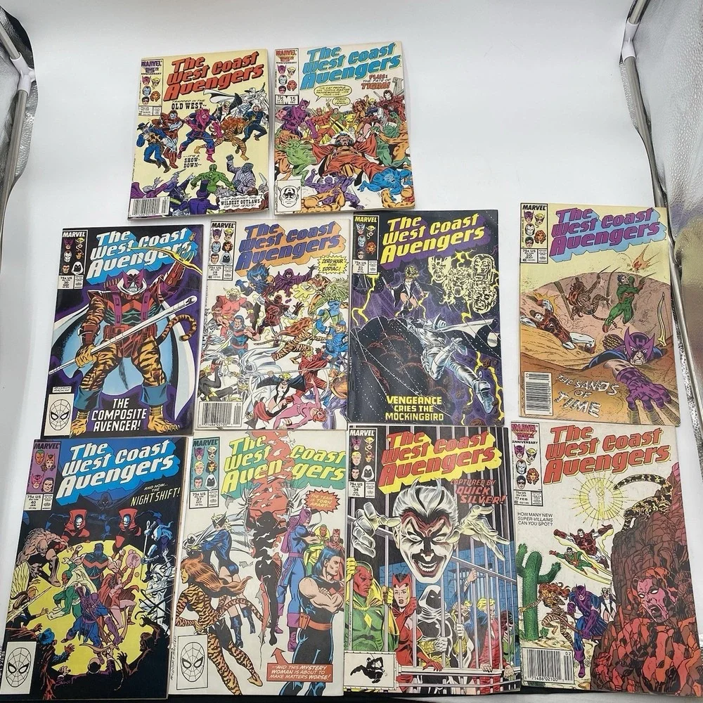 The West Coast‎ Avengers Comic Book Collection Lot 10 Issues Marvel SEE ALL PICS